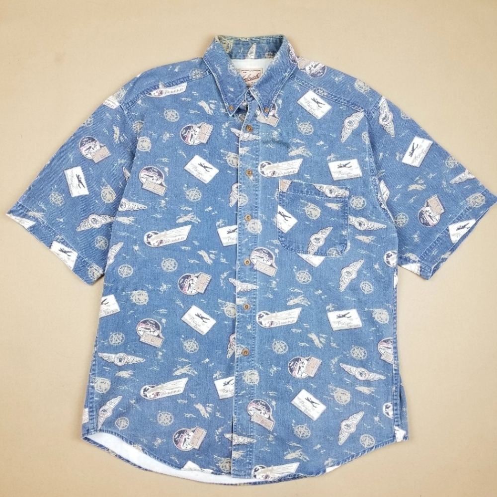 VTG 90's 00's Woolrich Aviation Airplanes Graphic - Picture 1 of 7